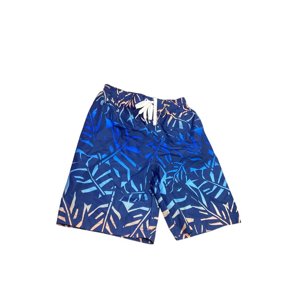 Big Chill Tropical Print Swim Trunk Mazarine Blue Size 6 for Boys